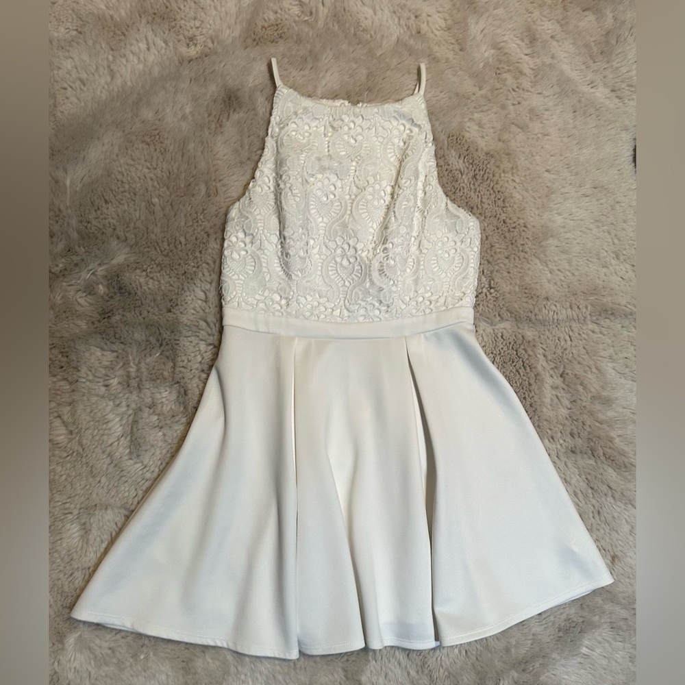 White Lace Cocktail Dress